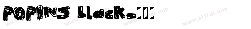 POPINS black字体转换 POPINS black字体转换